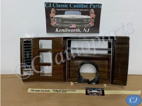 OEM 1977 1978 1979 1980 Cadillac Deville Fleetwood DASH SPEEDOMETER INSTRUMENT CLUSTER WOODGRAIN BEZEL W/ VENT #1609878/#9760113-1